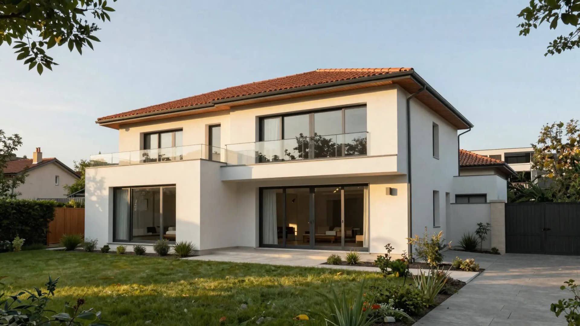 Maison neuve contemporaine - permis de construire