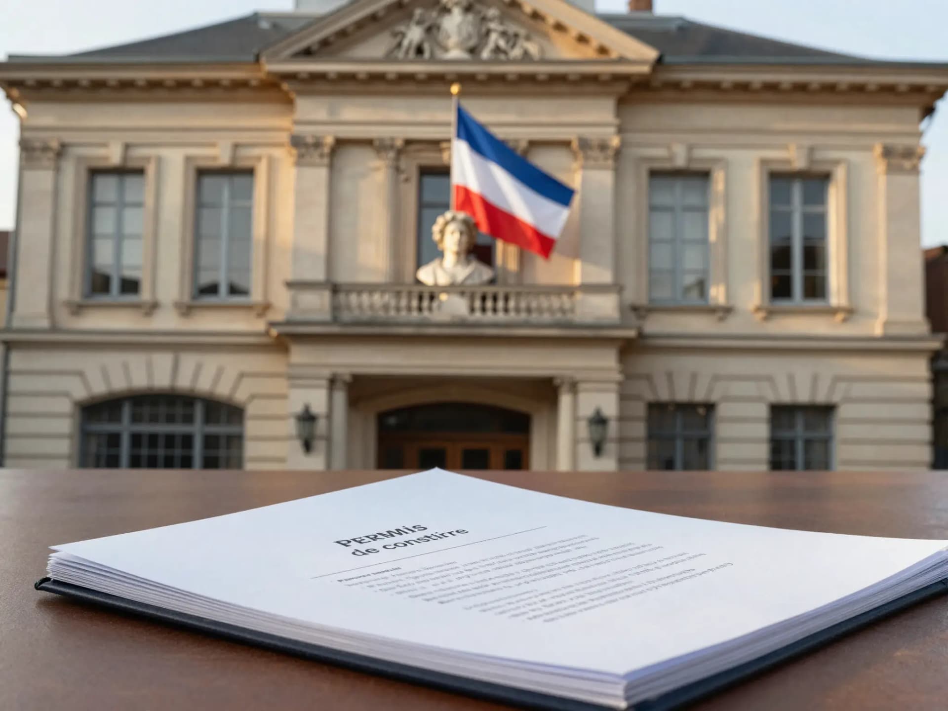 Dépôt de dossier permis de construire en mairie
